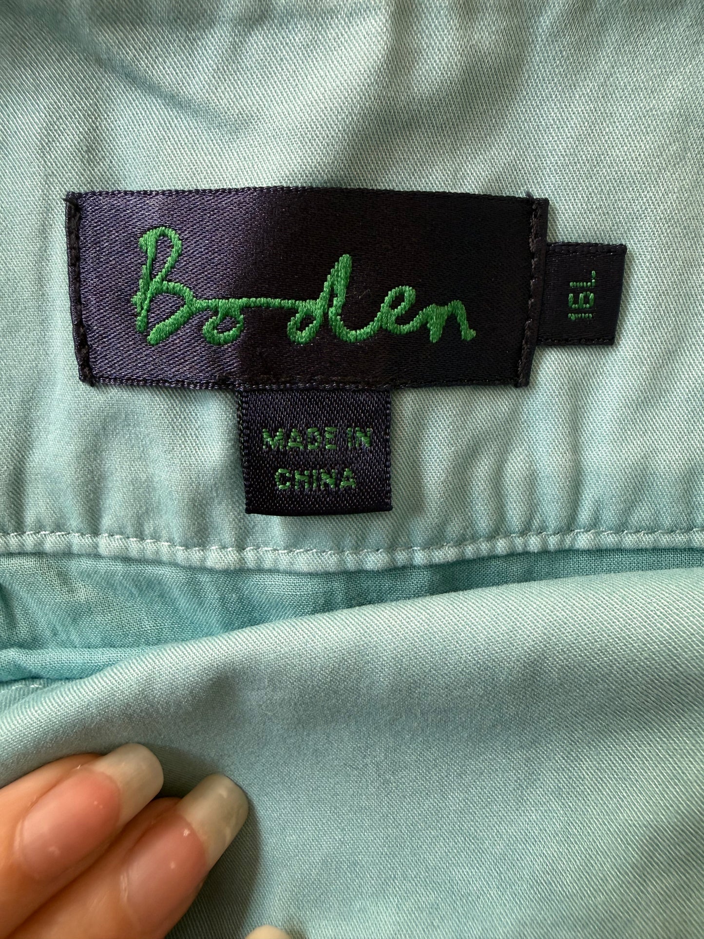 Boden colourblock A-line 100% cotton skirt. Size UK16. Summer.