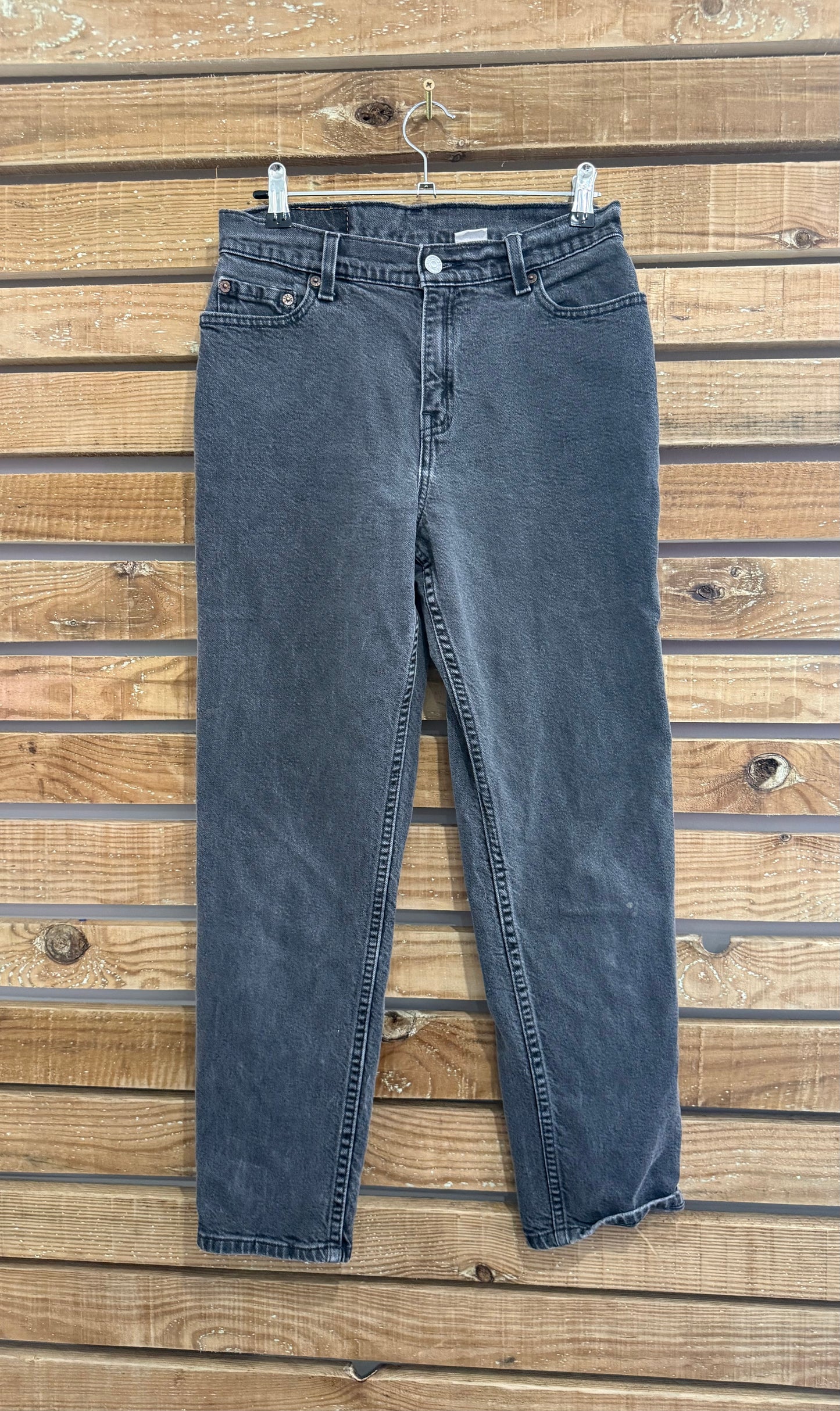 Vintage 90s Levi’s 550 straight leg Jeans. Black. Waist 28” leg 27”
