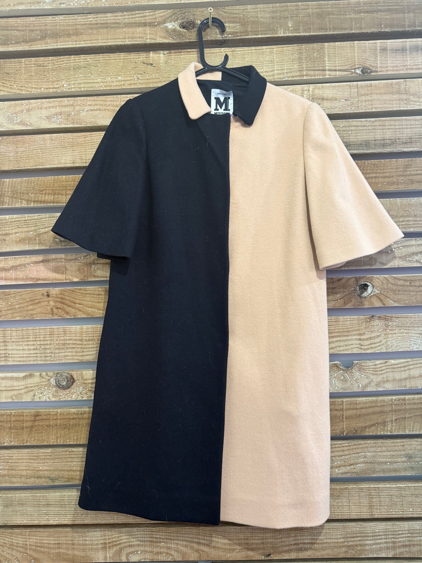 Vintage 90s does 60s Missoni 2 tone wool Coat. UK8.