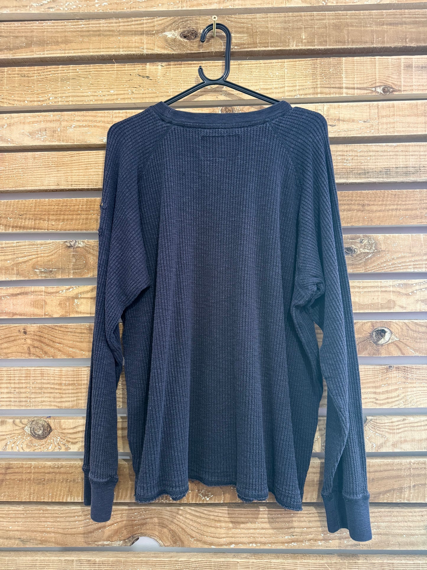 Vintage 90s Nautica waffle knit sweater/ sweatshirt. Size XXL.