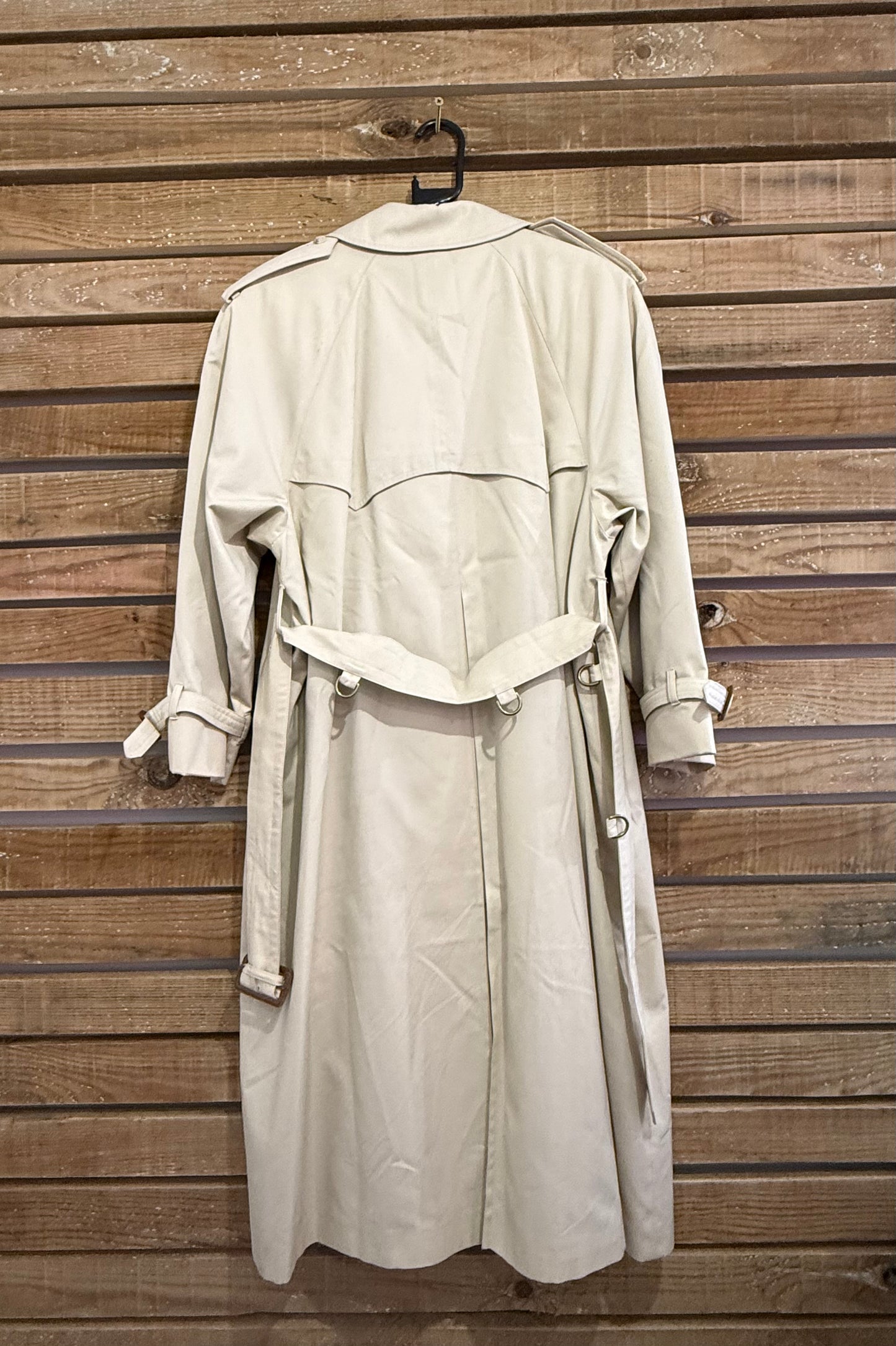 Vintage 90s Aquascutum Mac/ Trench Coat. Beige. Original. Size Medium.