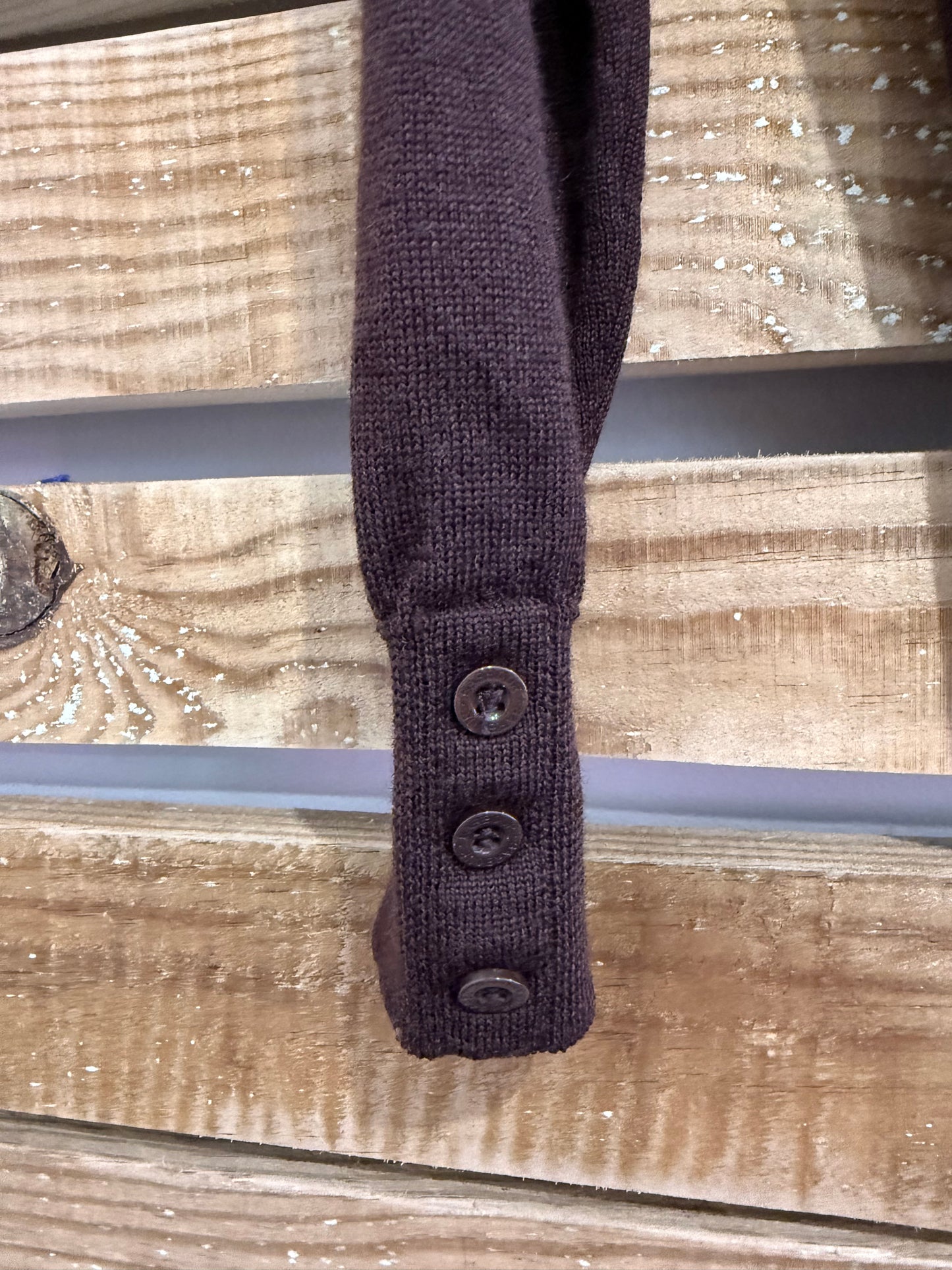 Vintage Y2K Barbour roll neck/ turtle neck logo wool jumper. Size 12.