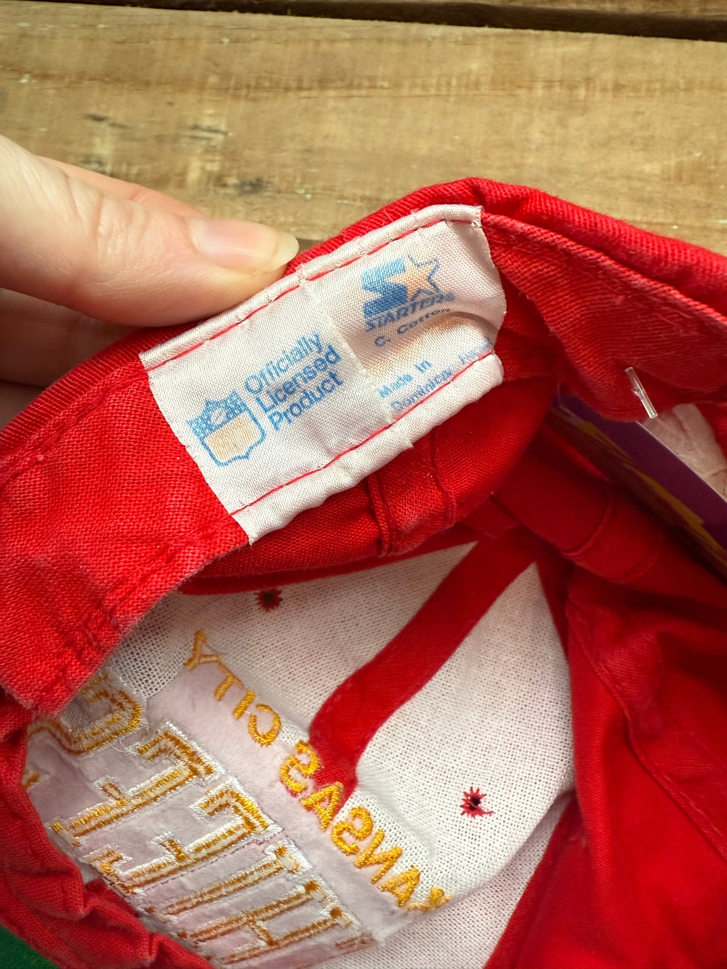 Vintage 90s Starter, Kansas City Chiefs NFL Cap/ Hat. One size.