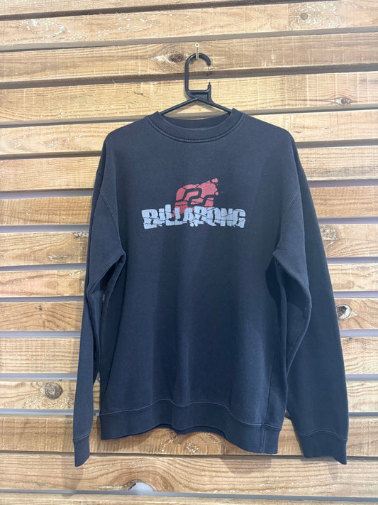 Vintage 90s Billabong black sweater/ sweatshirt. Size Medium. Surf.