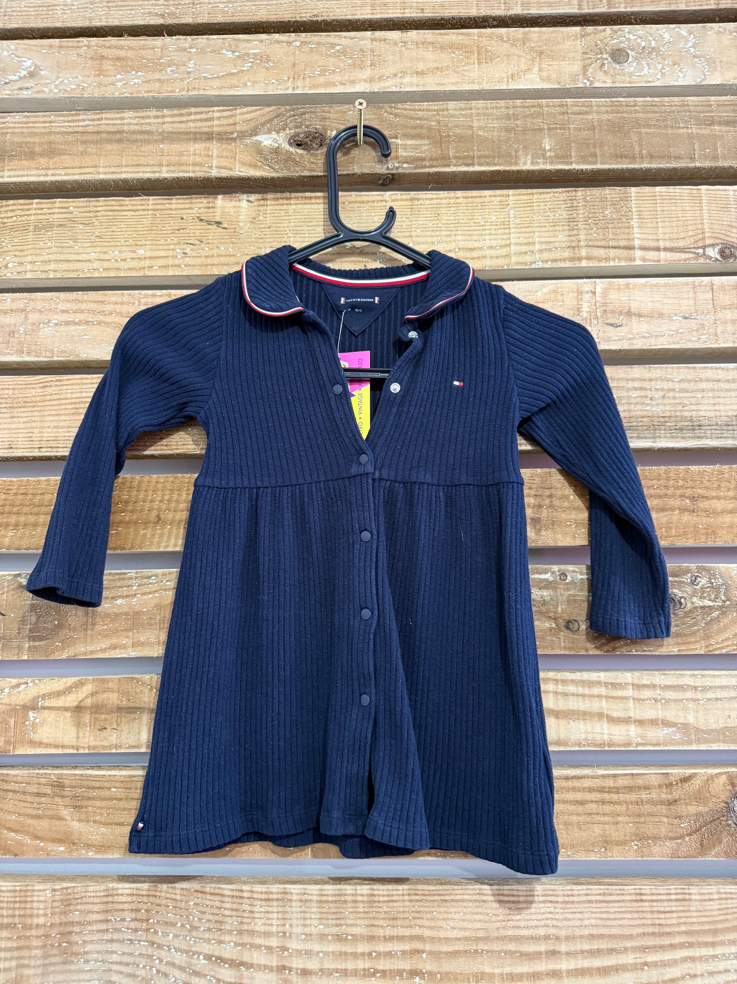 Vintage Y2K Tommy Hilfiger baby girl’s  dress. 2. Navy