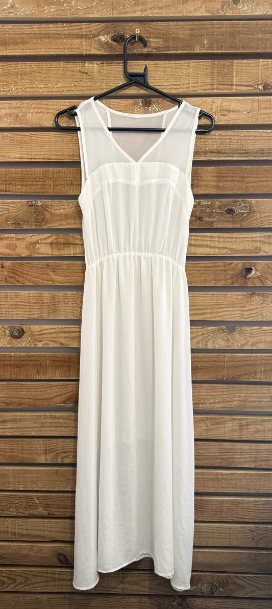 Maje summer sheer detail maxi dress. Summer/ festival/ evening/wedding. Size 8.
