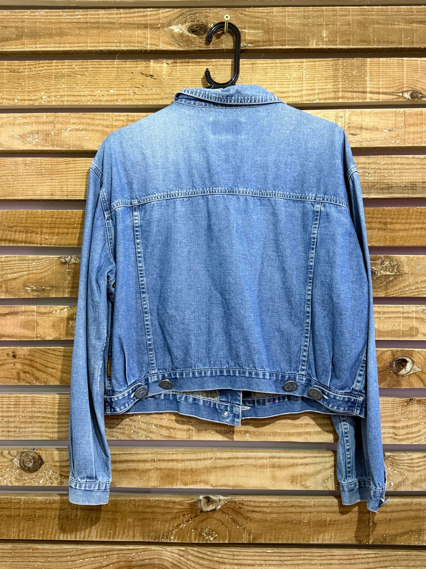 Vintage Y2K Armani blue denim Jacket. Size large.