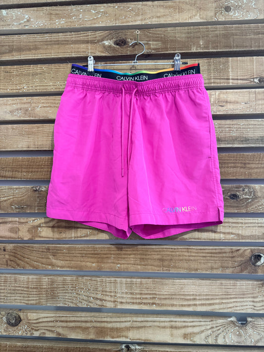 Calvin Klein swim shorts. Pink. Holiday. Small. 28-30 waist.
