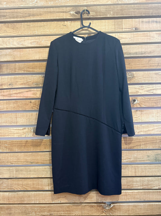 Vintage 80s, 20’s style Aquascutum wool Dress. Size UK16