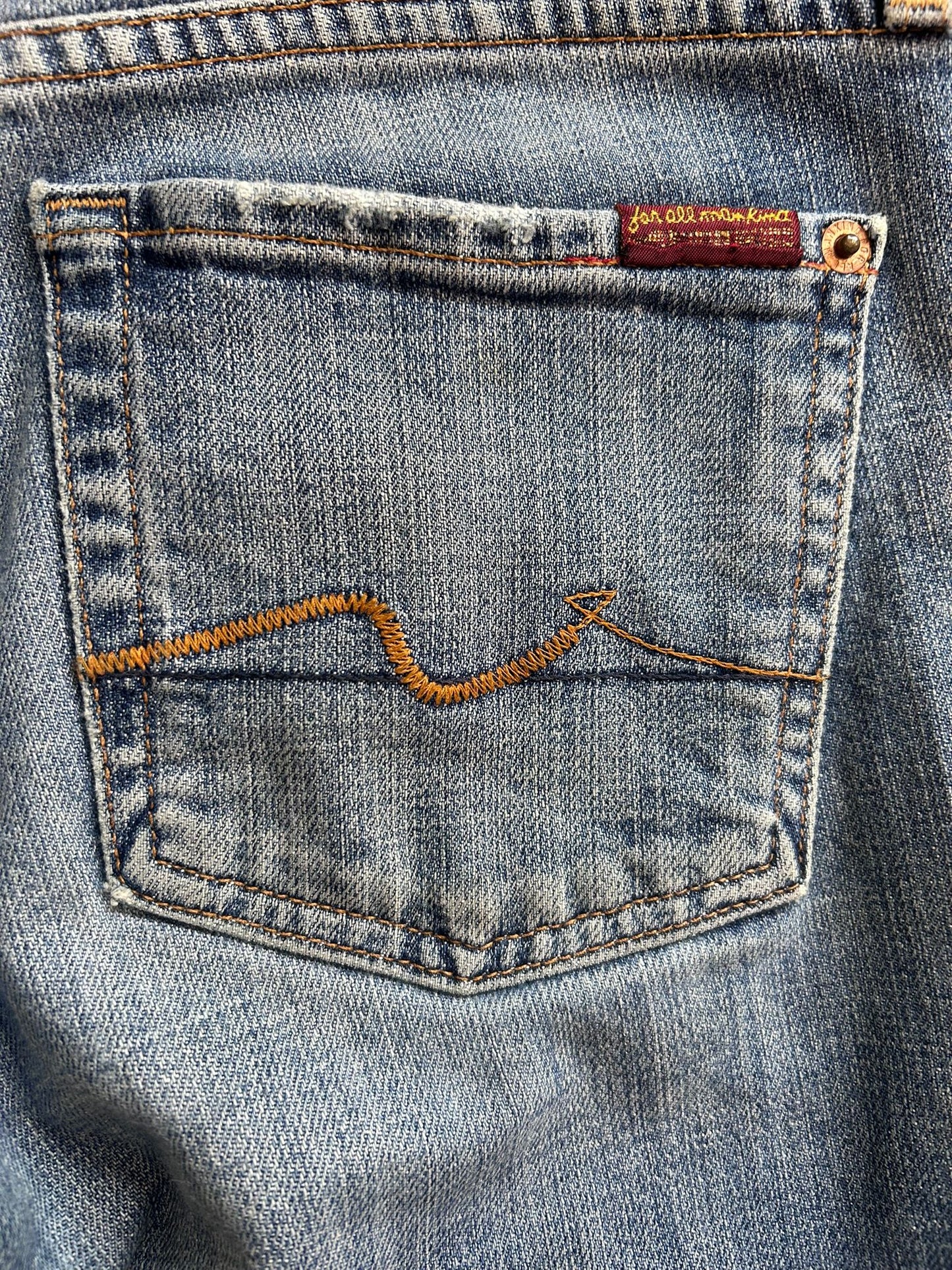 Vintage Y2K 7 for all mankind flared low rise bootcut jeans. Size UK10, waist 30”