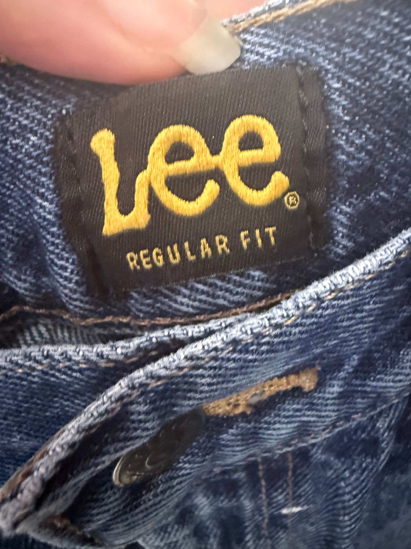 Vintage 90s Lee jeans. Blue. 32” waist, 29.5” leg.