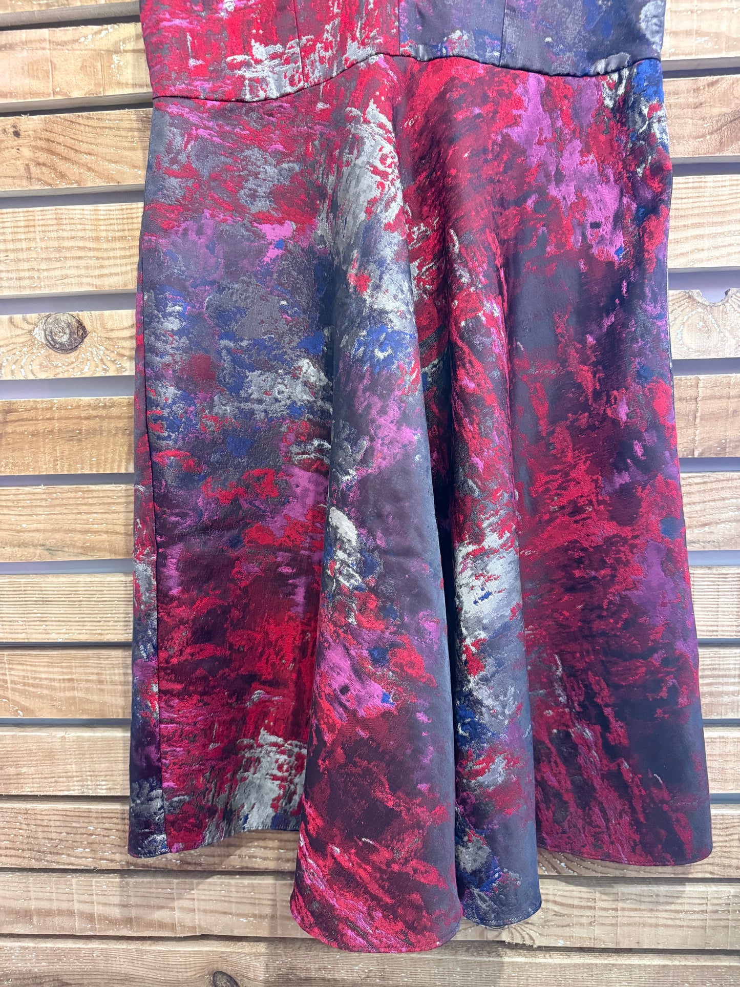 Per Una shift dress. Watercolour/abstract pattern. Evening/ summer/ office/ wedding. Size 16