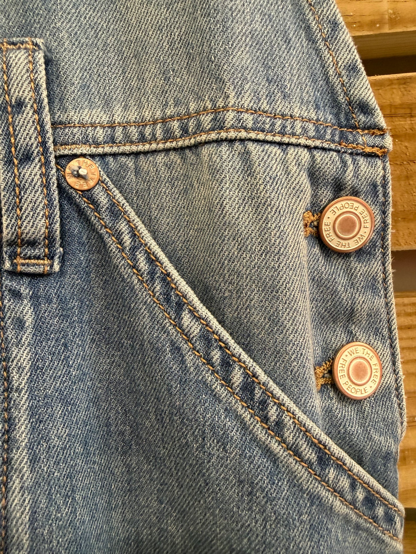 Free people denim dungarees. Summer/ festival. XS.