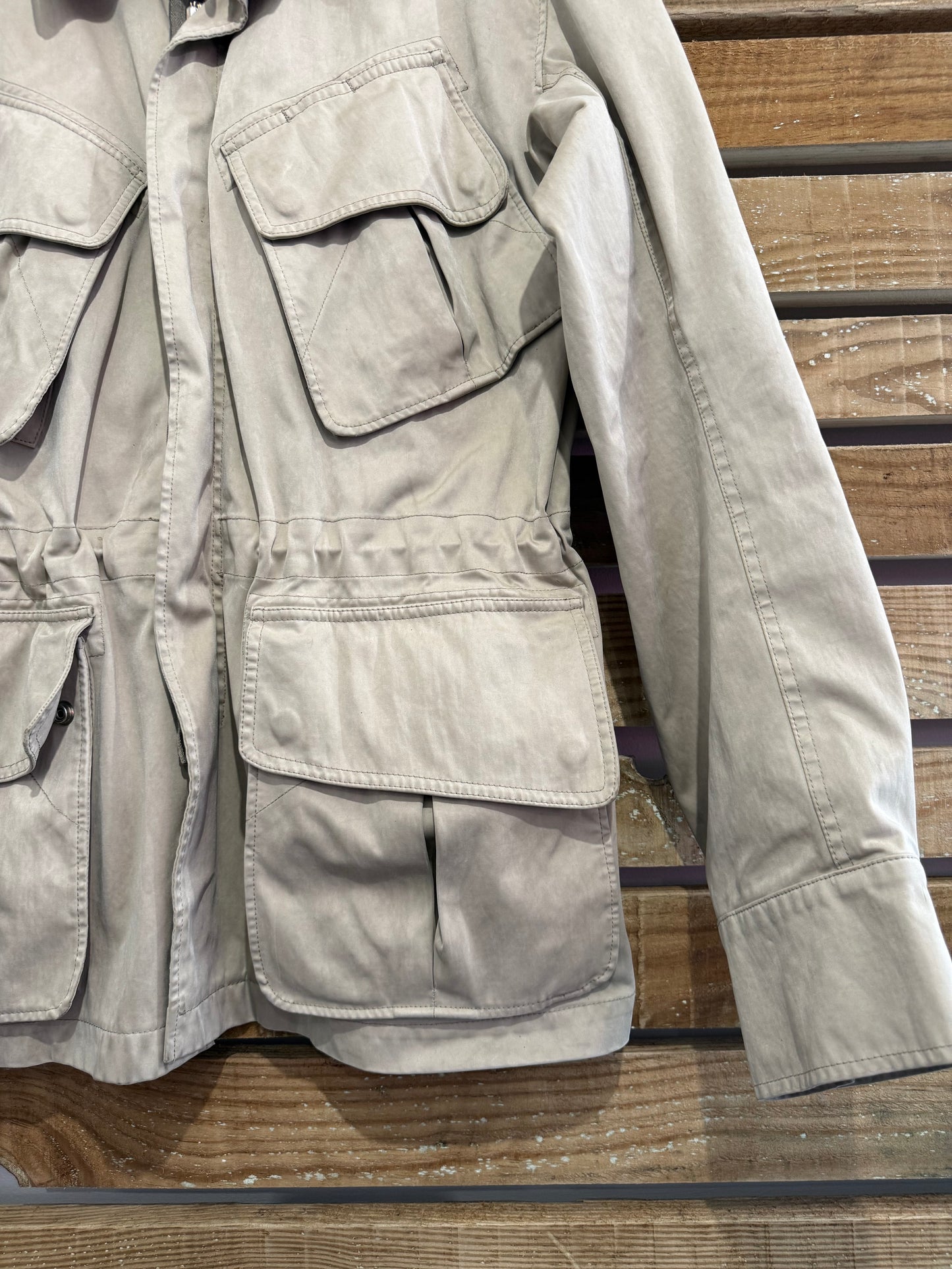 RARE Ten C Parachute Jacket/ Field Jacket. Beige. Size small.