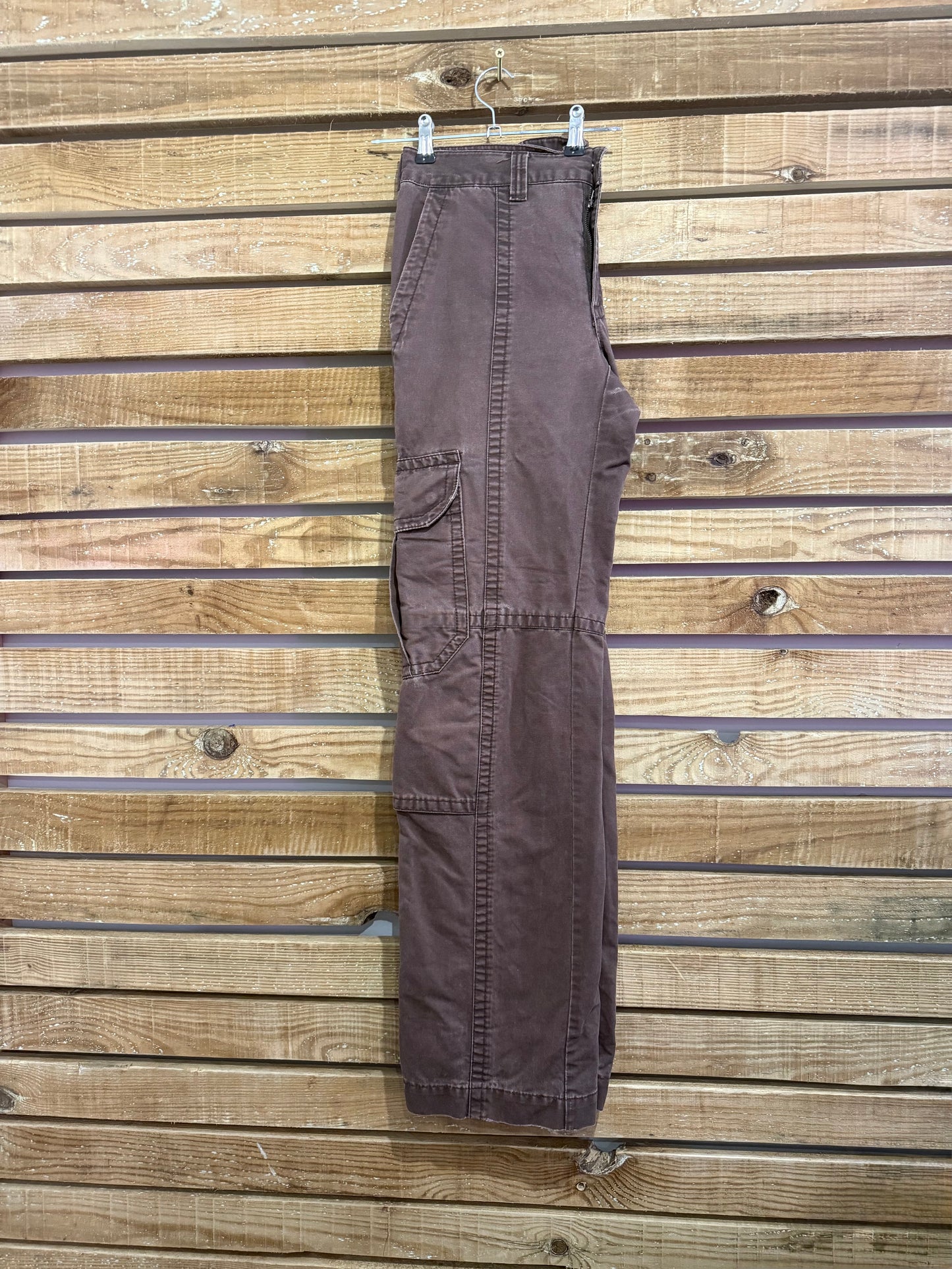 Vintage 90s Calvin Klein cargo jeans pants/ trousers. Brown. 34” waist, 35”leg.