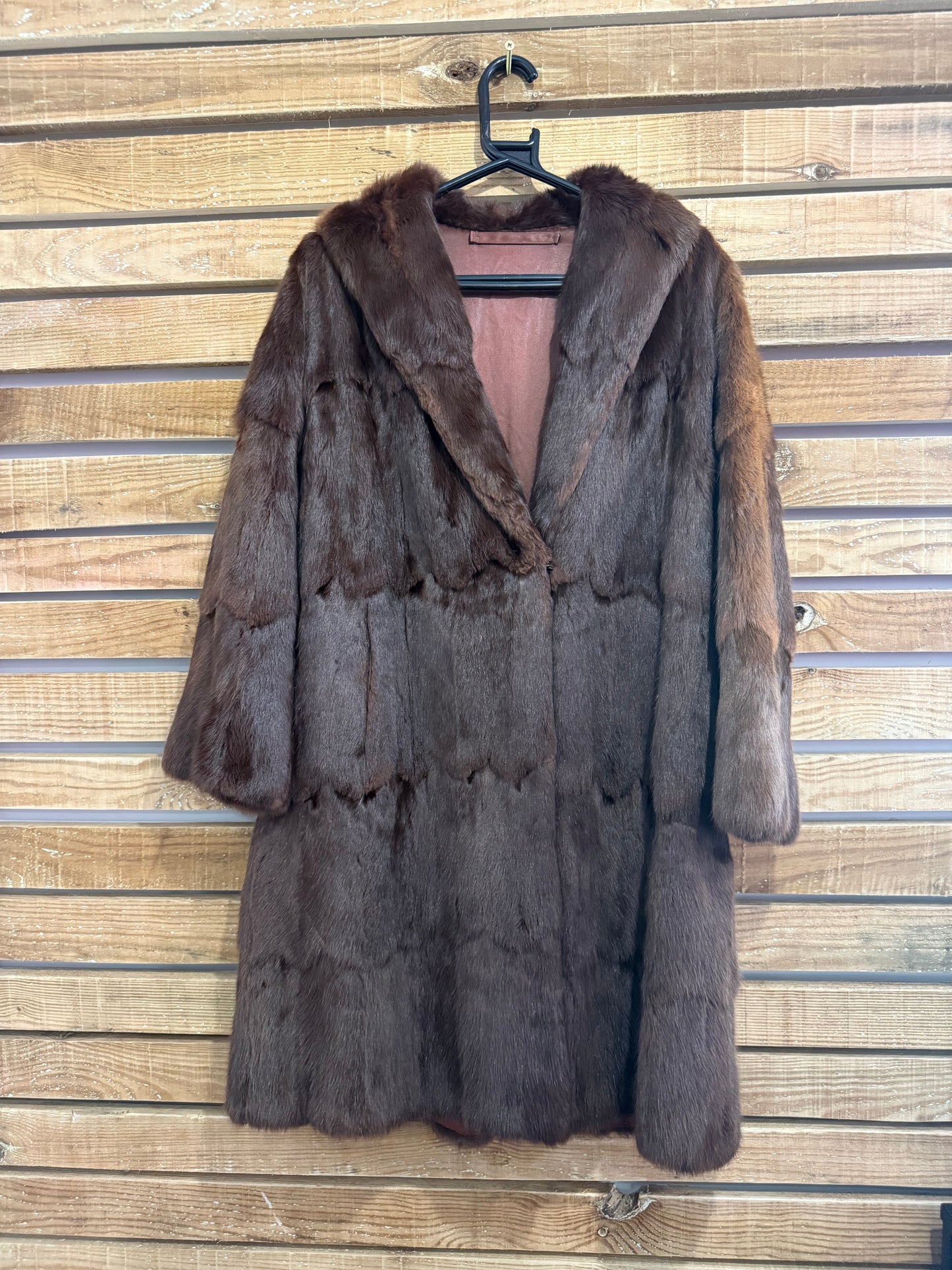 Vintage 60s Browns of Chester Squirrel Fur coat. Brown. Free sizing up to a size 16