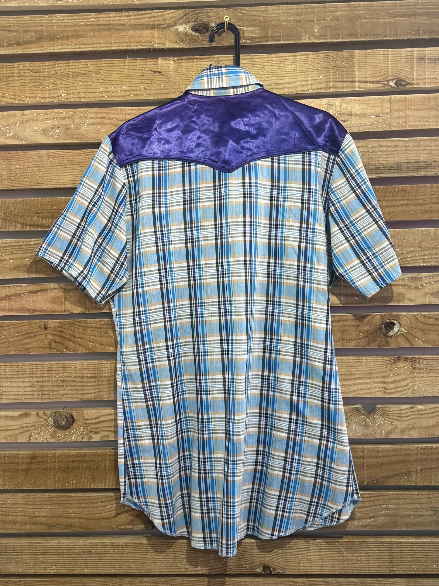 Vintage 80s Johnny West Cowboy Western Shirt. Rockabilly. 50s style. Size Medium.