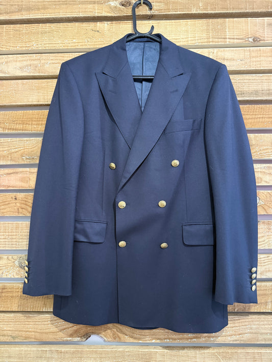 Vintage 80s Aquascutum double breasted Blazer/ Jacket. Size 42” chest, medium.
