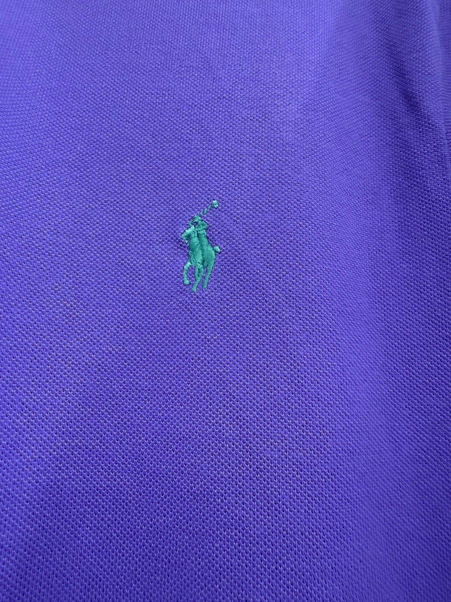 Vintage Y2K Ralph Lauren pony polo shirt. Purple. Size Large.