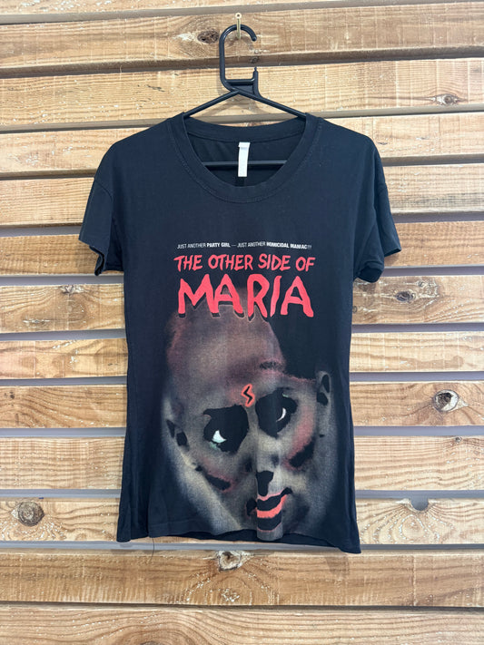 Vintage Y2K Silas The other side of Maria graphic motif T-shirt. Horror. Size Small.