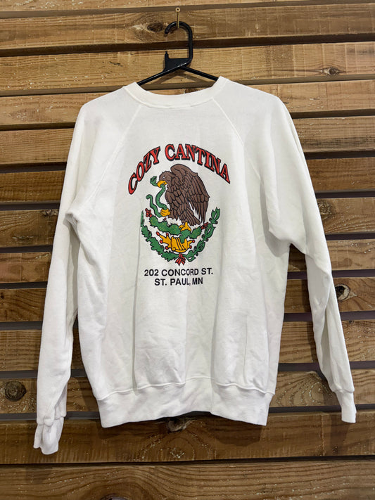 Vintage 90s Cosy Cantina Motif Sweater/ Sweatshirt. Size Large. USA