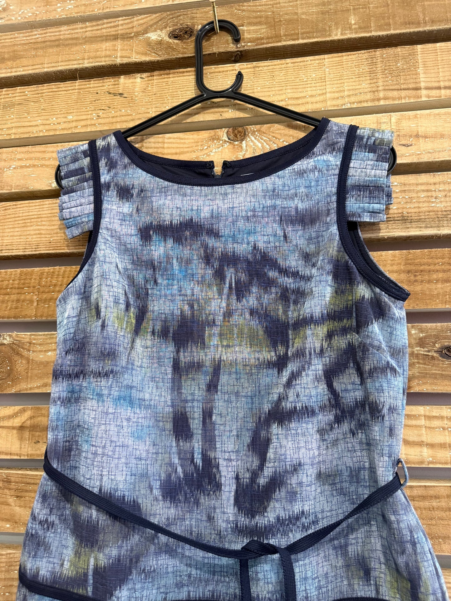 Hobbs patterned shift dress. Blue. Size UK10. Office/ party/ wedding.