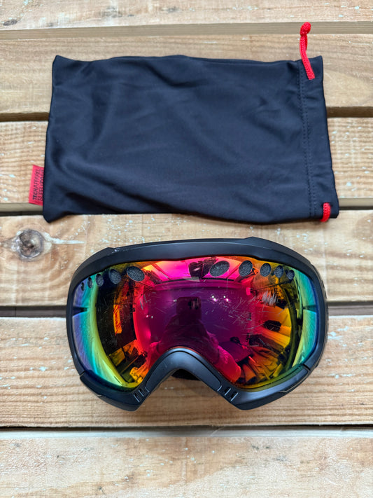Surfanic rainbow ski goggles. Snow. Black.