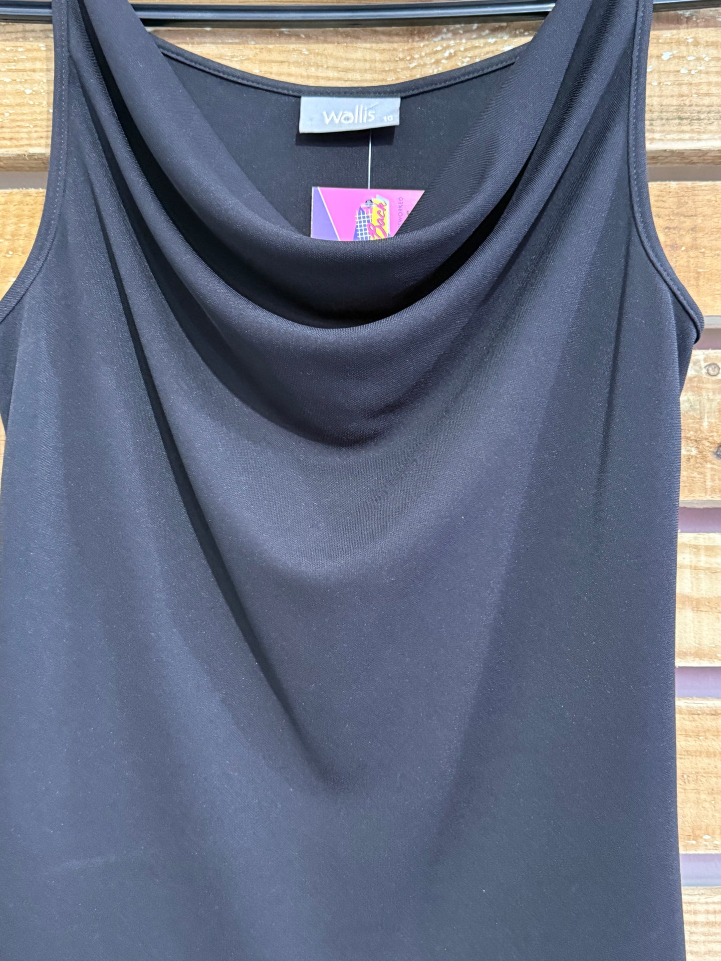 Vintage 90s Wallis cowl neck beaded top. Uk10. Christmas/ party/ winter