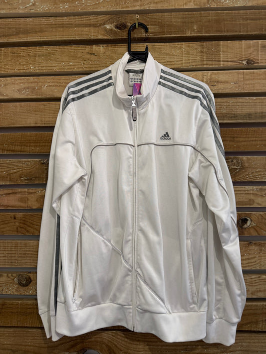 Vintage 90s Adidas zip up sports track jacket. Size Large. Festival.