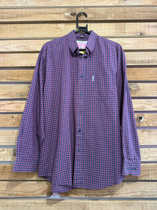 Vintage 90s Ben Sherman checked button up shirt. Size Large