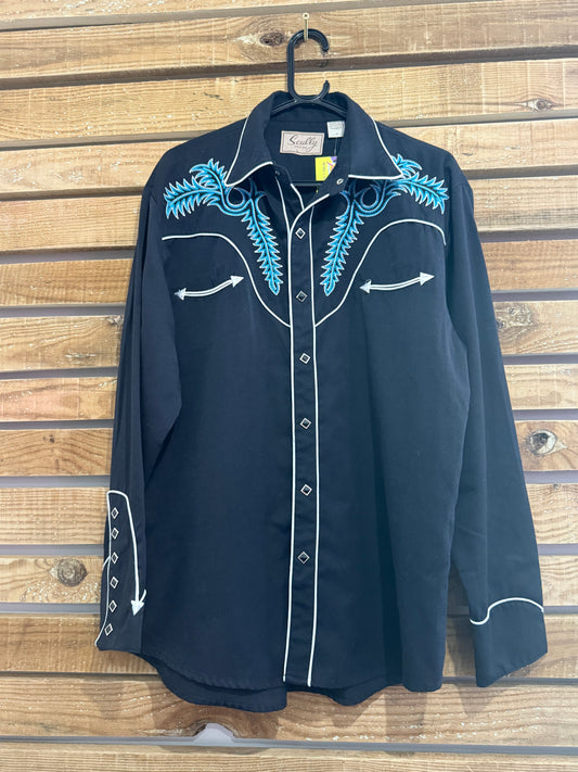 Vintage 90s Scully Cowboy Western Shirt Size Medium.