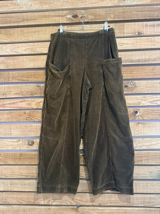 OSKA cord trousers/ pants. Brown. 30” waist, 28” leg. Size UK10.