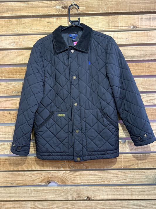 Vintage Y2K Ralph Lauren quilted jacket. Black. Size Large (14/16.)