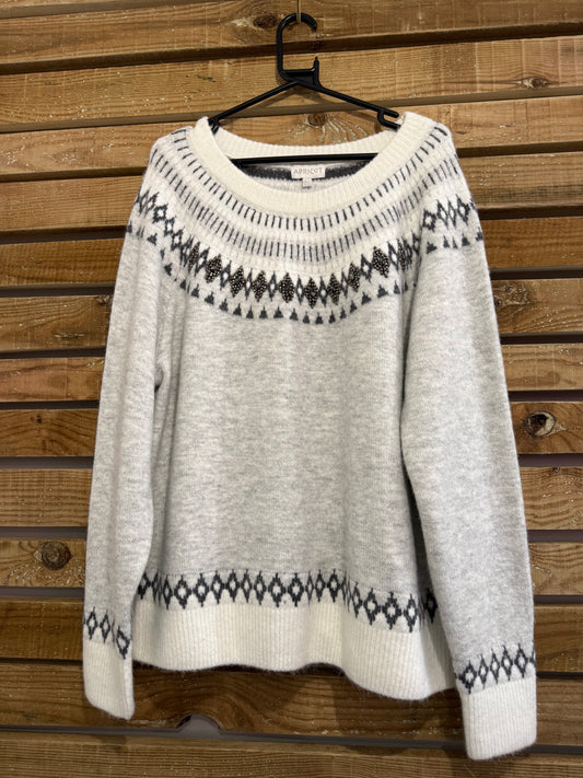 Vintage Y2K fairisle knitted jumper. Festive. Free sizing.