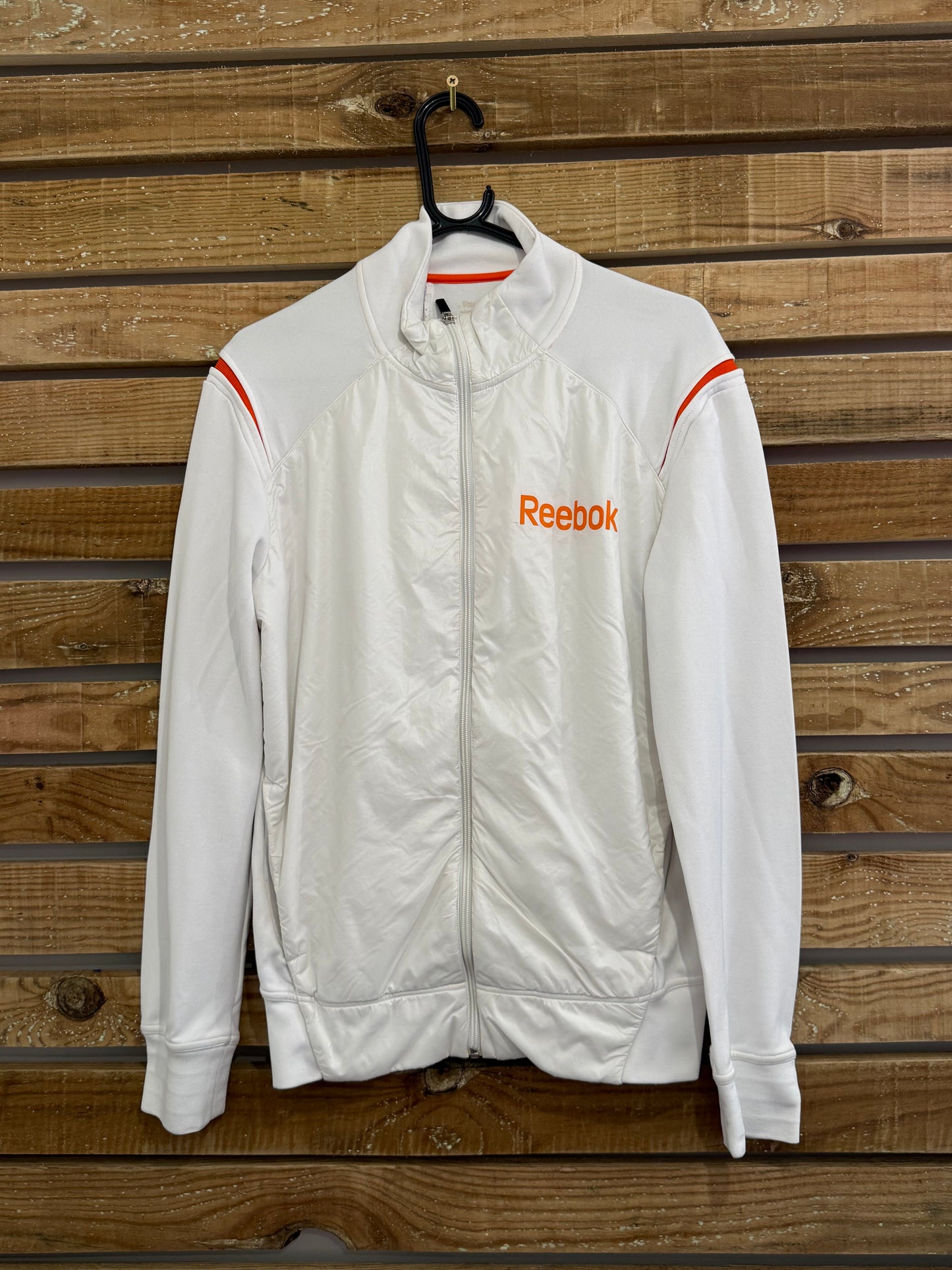 Vintage Y2K Reebok zip up shell/ tracksuit jacket. Size medium. Festival.