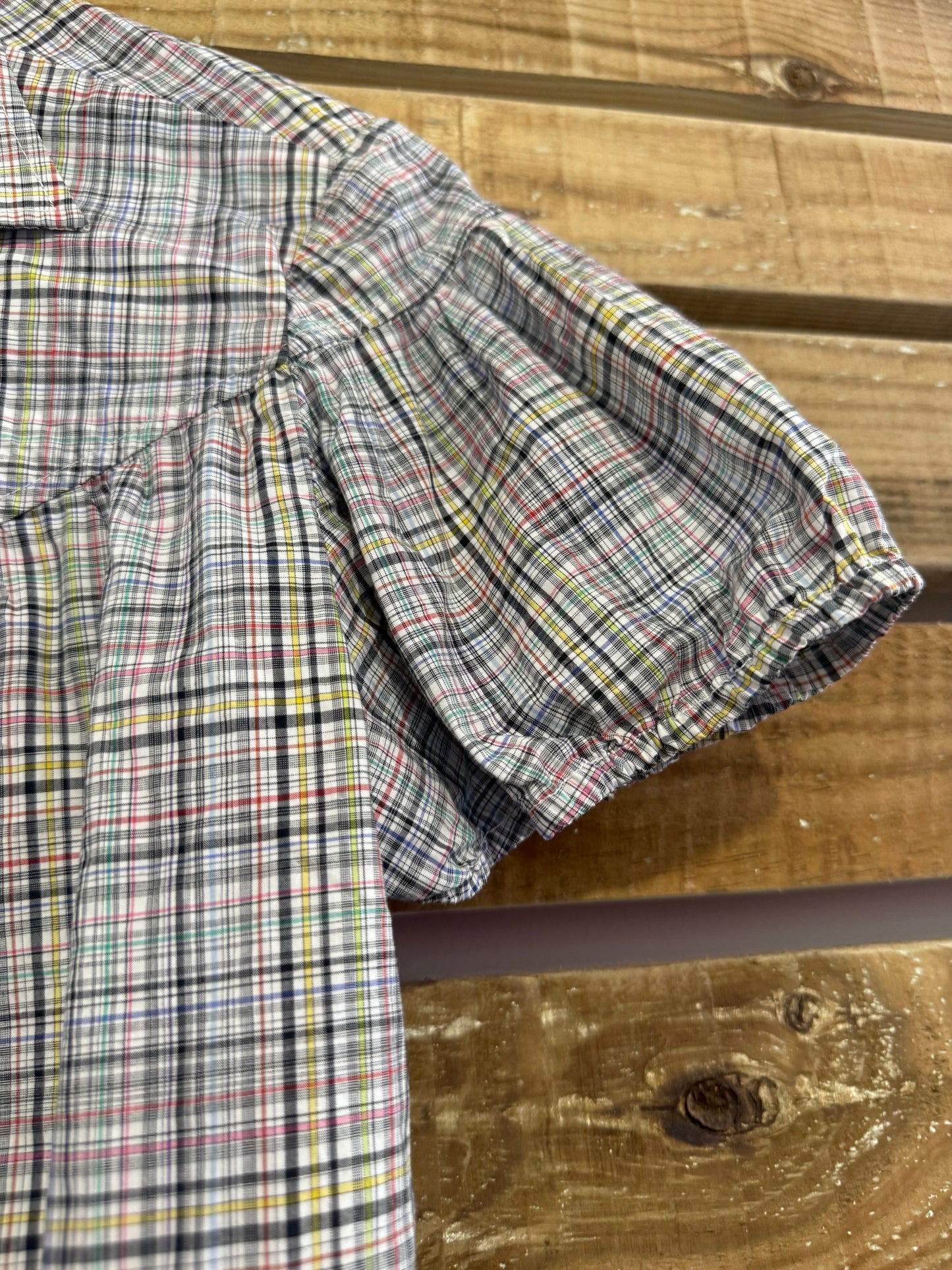 Vintage Y2K Paul Smith checked/ gingham button up blouse/ shirt. Size Small.