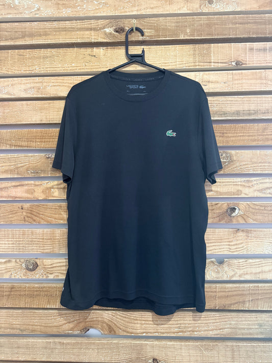 Lacoste logo sport t-shirt. Black. Size Large.