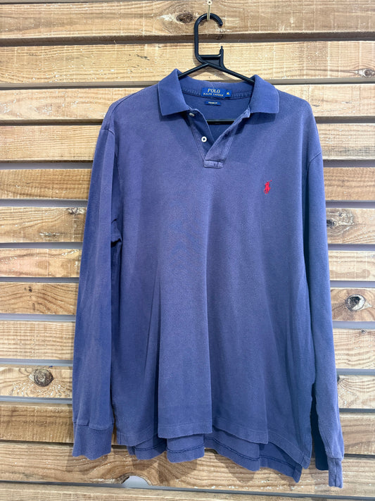 Vintage Y2K Ralph Lauren polo shirt. Long sleeve. Size XL.
