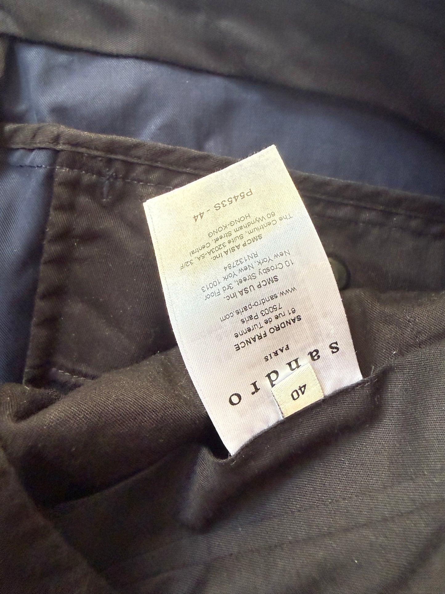 Sandro straight leg chino smart trousers/ pants. EU40. 32” waist, 30.5”leg