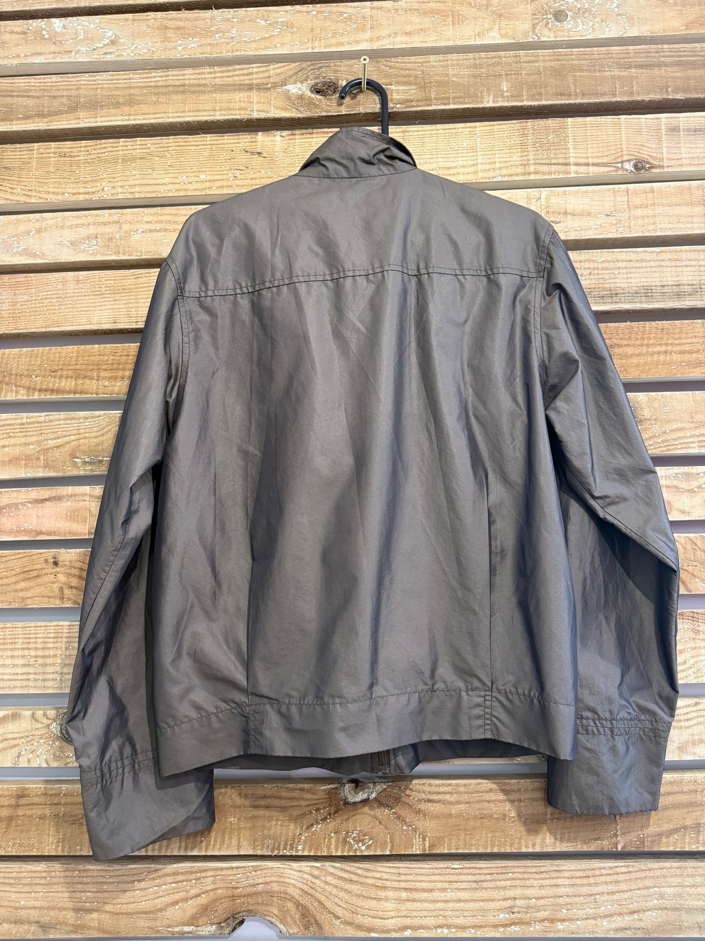 Vintage Y2K RARE Red or Dead metallic harrington jacket. Size Small.