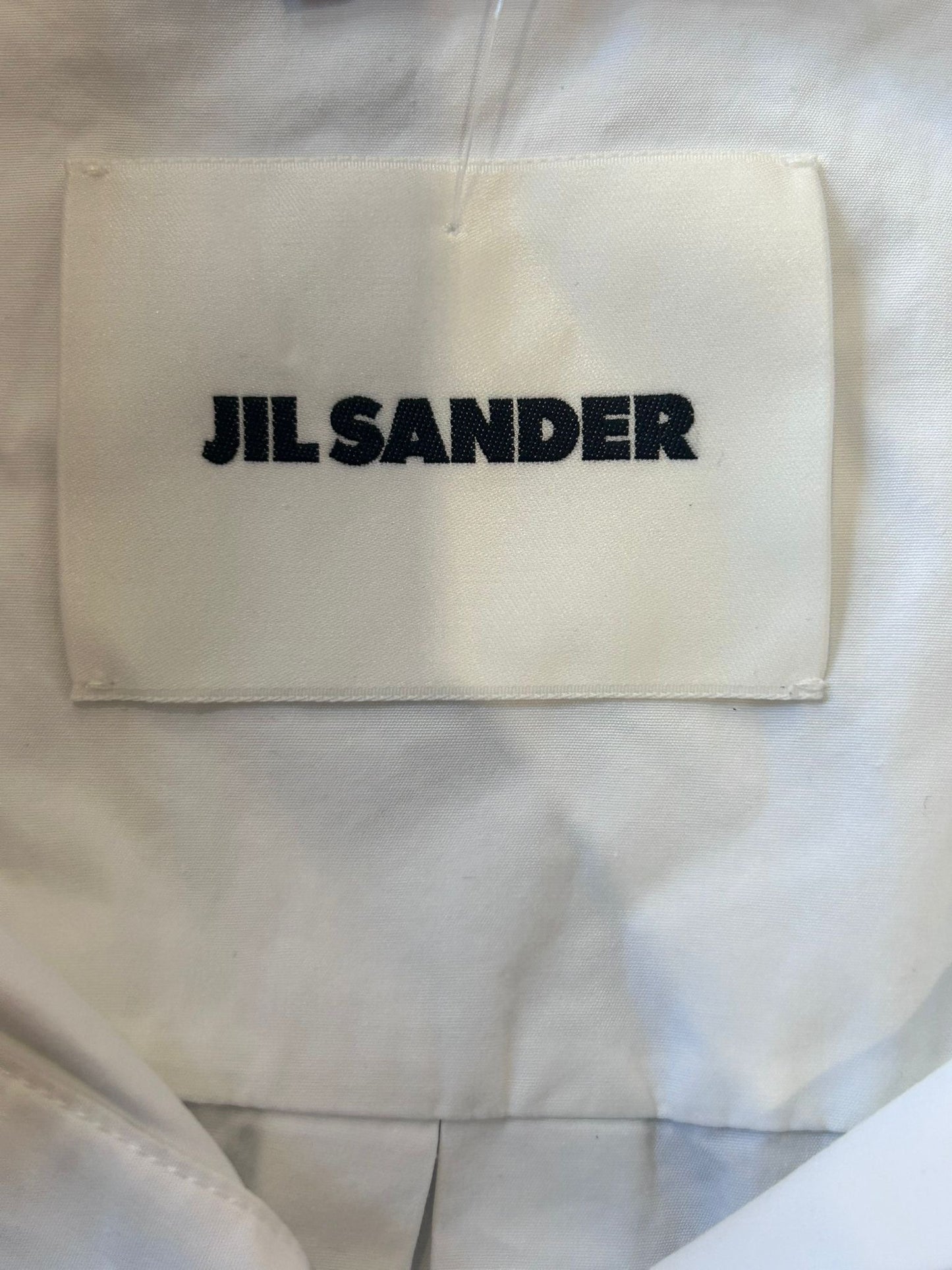 Jil Sander collared sleeveless white shirt/ blouse. Size 36.