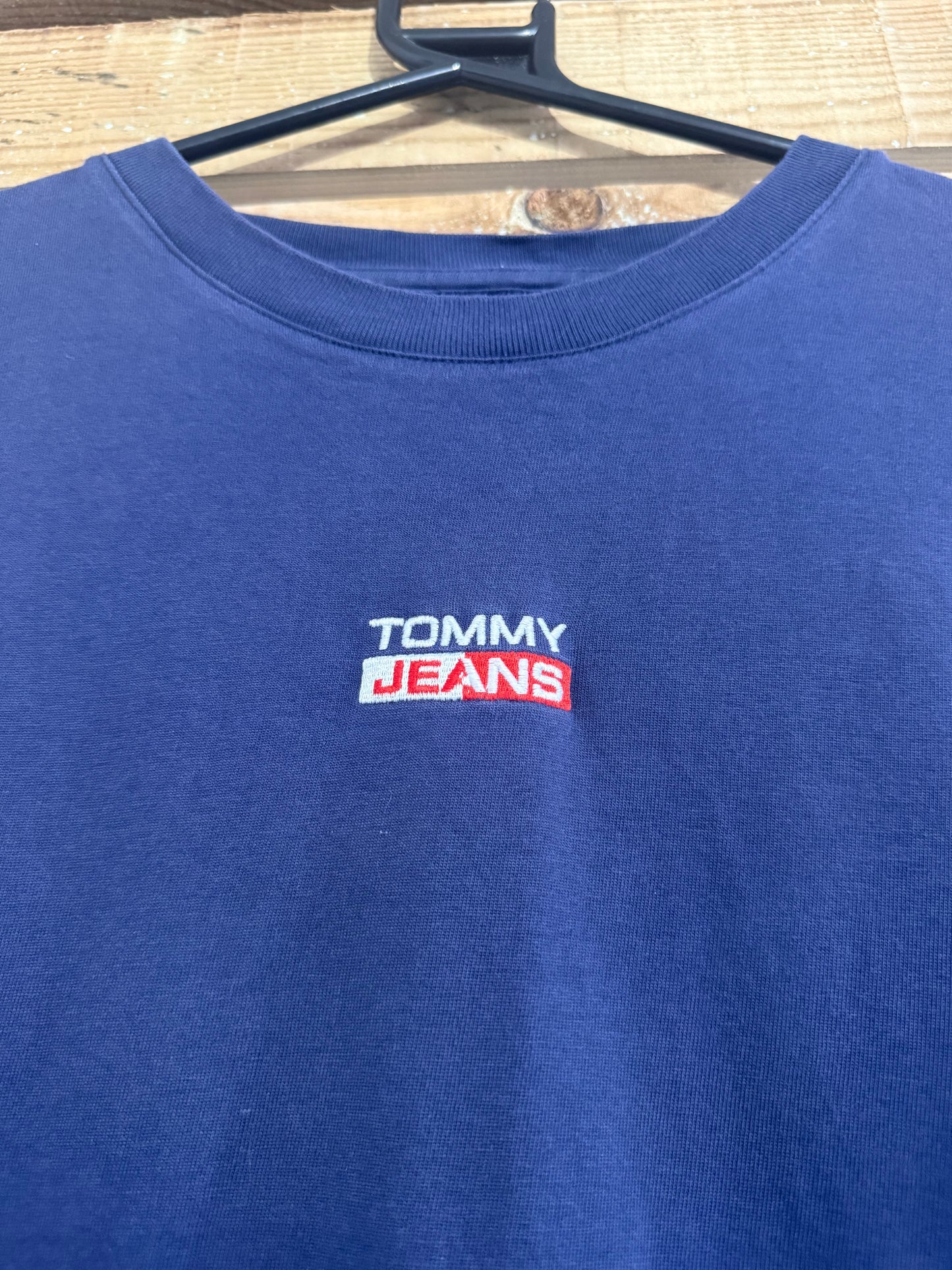 Vintage Y2K Tommy Hilfiger embroidered logo T-shirt. Size Large.