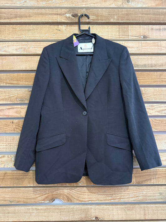 Vintage 80s BNWT Aquascutum button up blazer jacket. Size 10. Deadstock