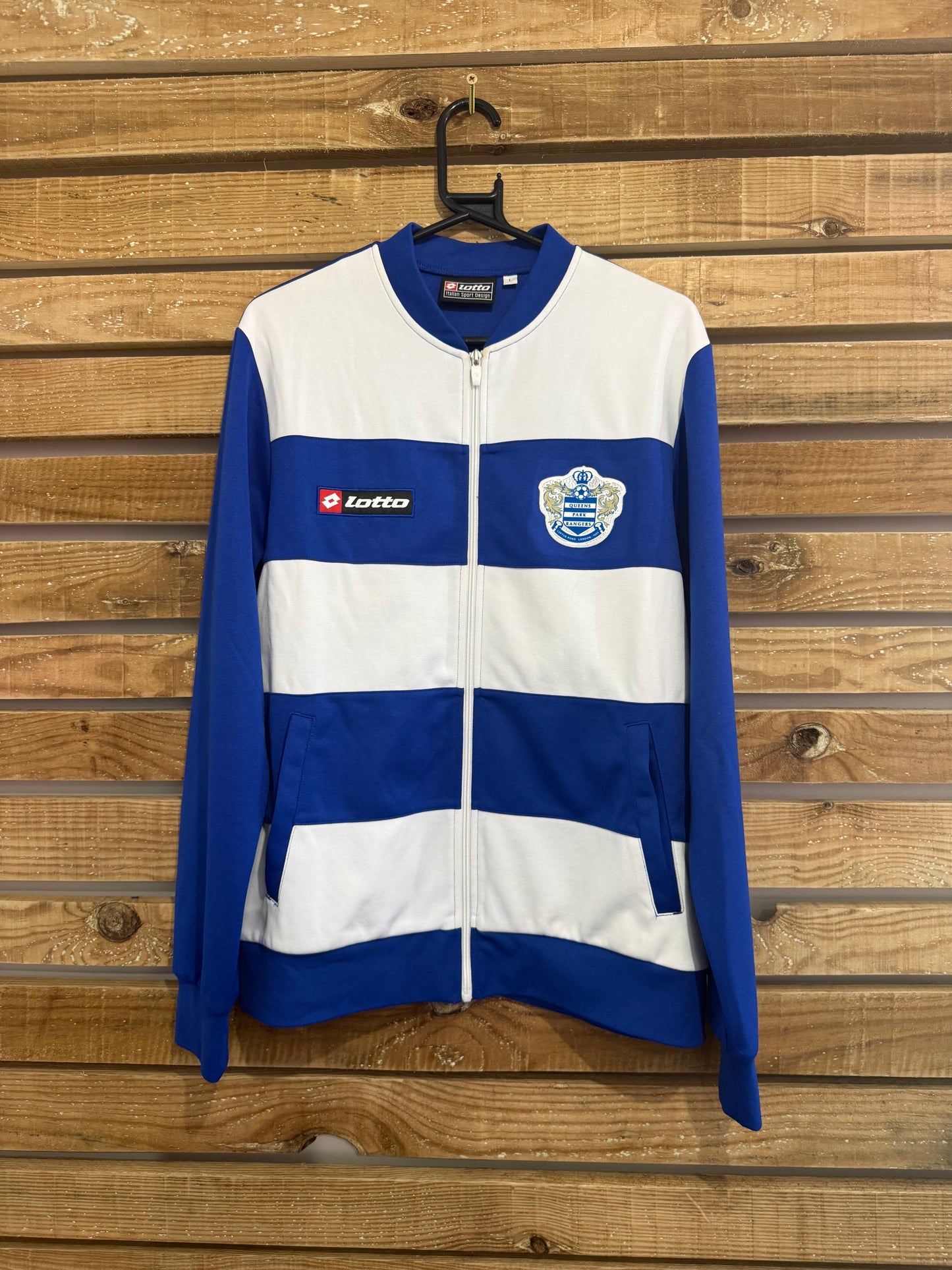 Queens Park Rangers (QPR) Lotto 2013-2014 track jacket/ training jacket. Football. Size Large.
