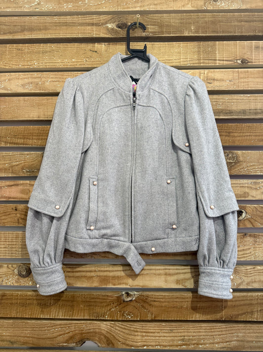 Vintage Y2K Pepe Jeans pearl woollen jacket. Size Large.