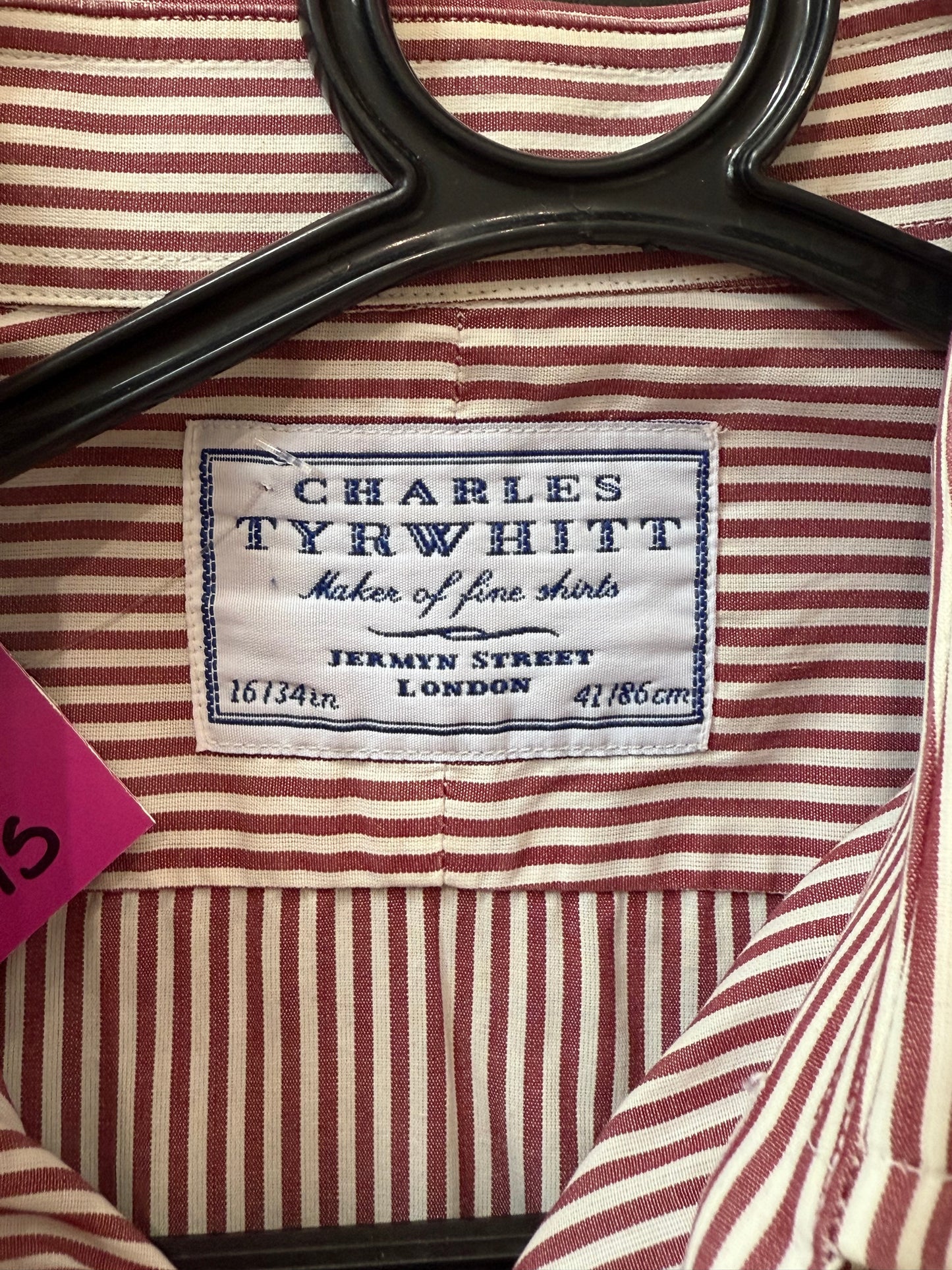Charles Tyrwhitt striped shirt - Size Large. 16” collar.