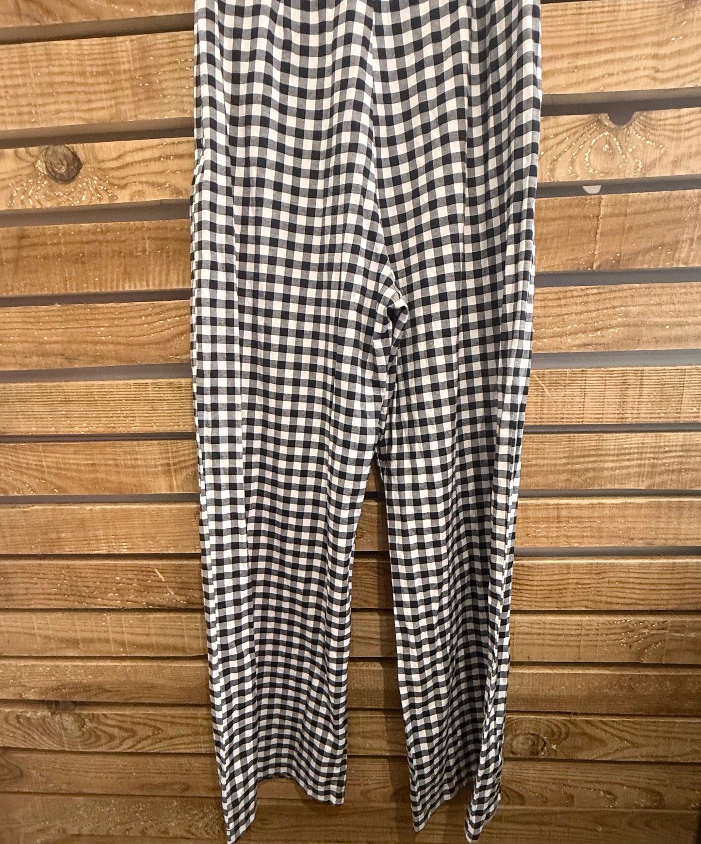Miss Selfridge gingham bardot neckline jumpsuit. Rockabilly. UK10.