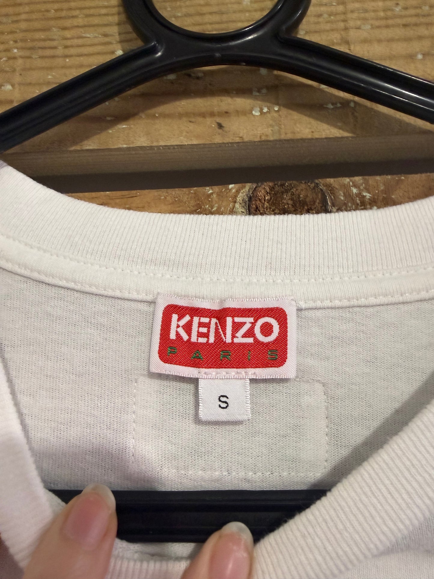 Vintage Y2K Kenzo varsity cotton motif T-shirt. Size Small.
