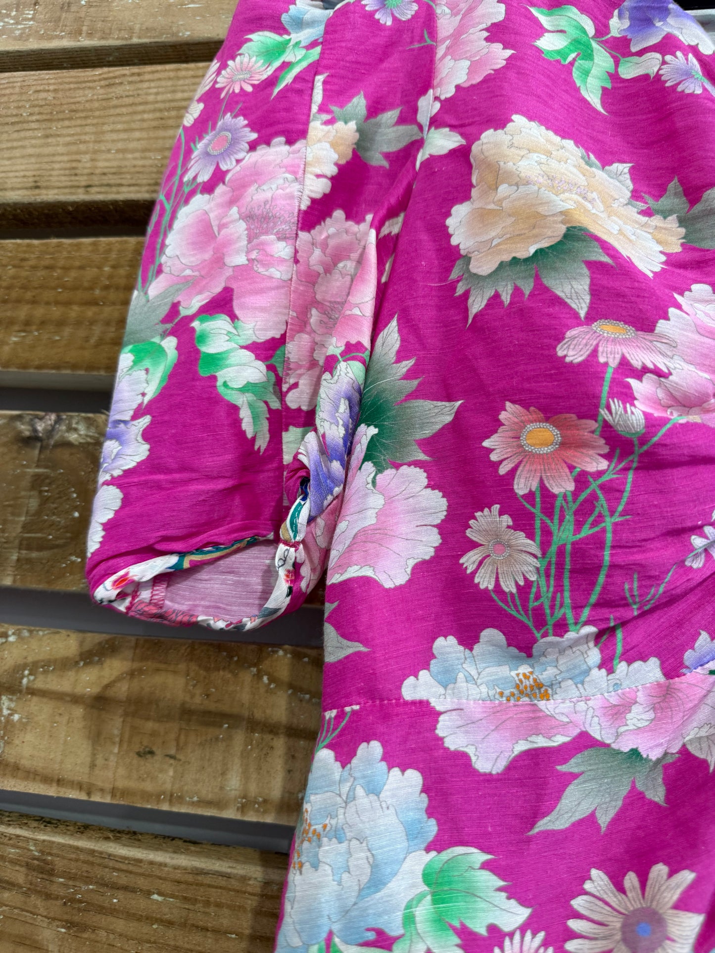 Sandro floral pink peony top. Size Small. Summer