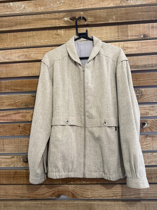 John Slim vintage style 50s jacket. Beige. Rockabilly/ western. Size Large.